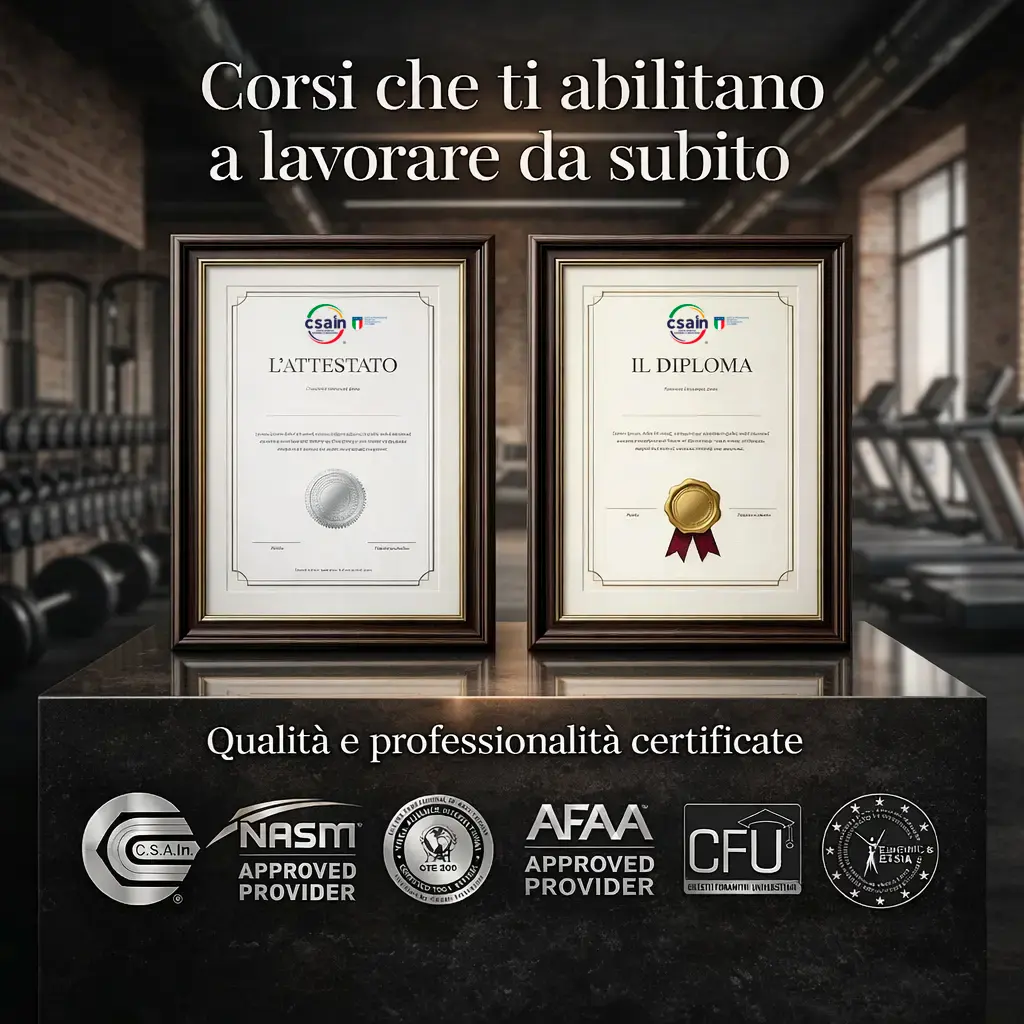 Studenti NonSoloFitness mostrano i diplomi di Personal Trainer e Istruttore con riconoscimento CONI